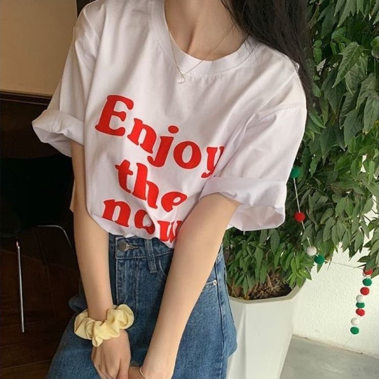 EnjoyプリントルーズTシャツ 春 夏 | Alvia | 詳細画像2 