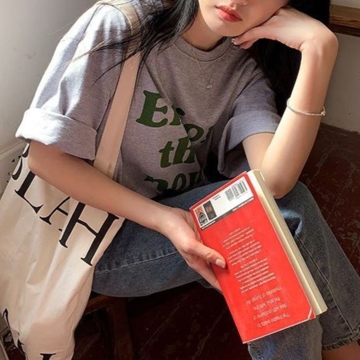 EnjoyプリントルーズTシャツ 春 夏 | Alvia | 詳細画像20 
