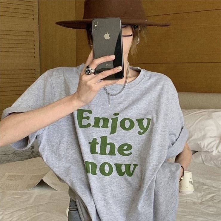 EnjoyプリントルーズTシャツ 春 夏 | Alvia | 詳細画像28 