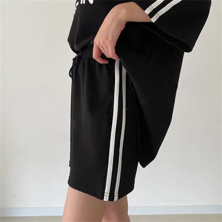 RETURNプリントTシャツ×ショートパンツSET 春 夏 | Alvia | 詳細画像13 