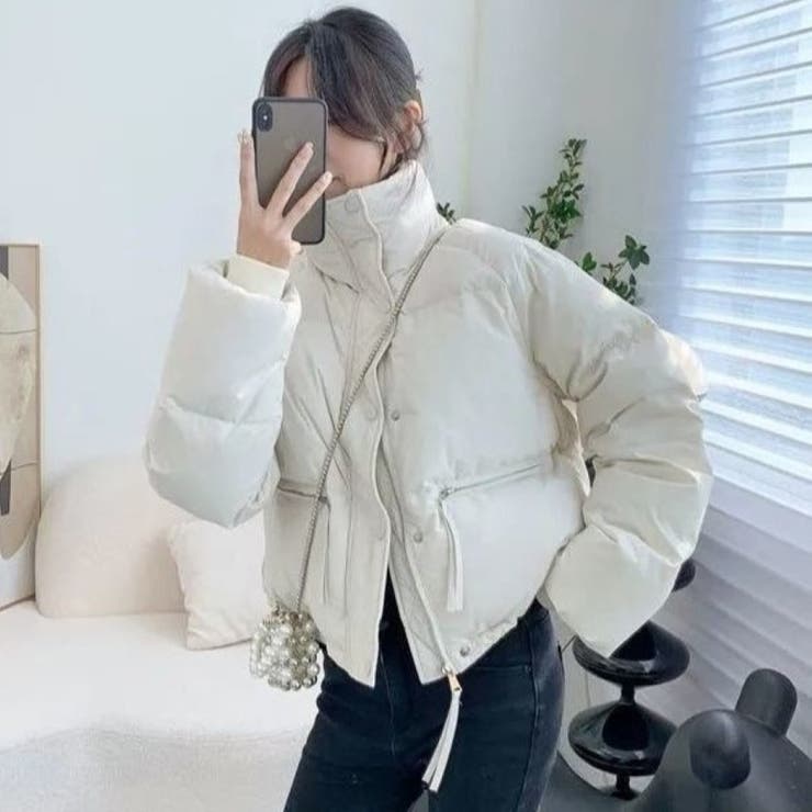 off-white レディースクロップド丈ブルゾン