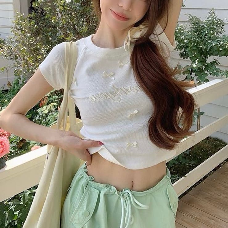 リボンショートTシャッ | Alvia | 詳細画像6 