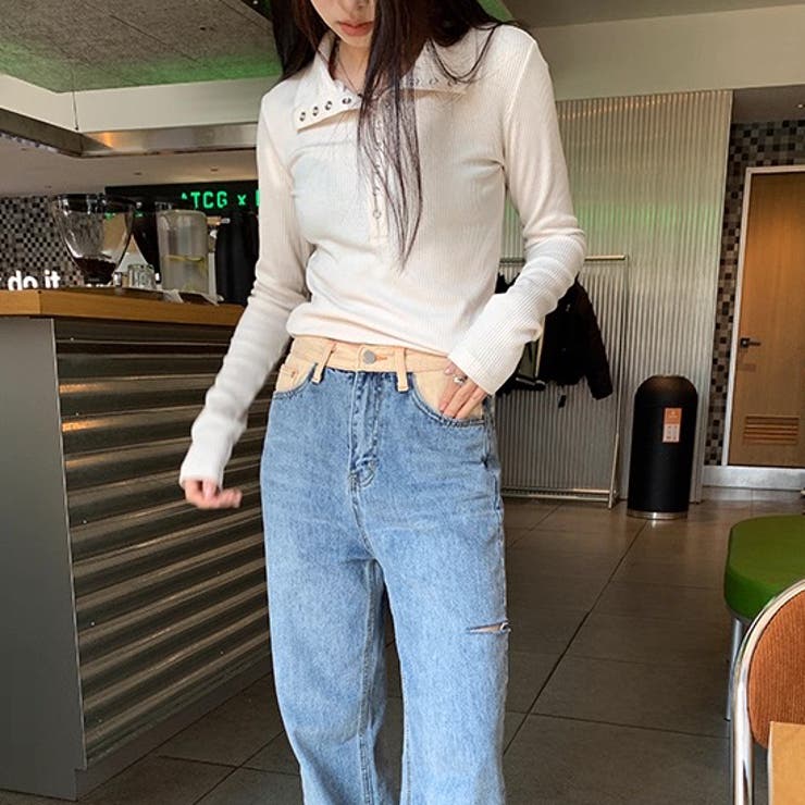 リブTシャツ レディース 長袖 | Alvia | 詳細画像17 