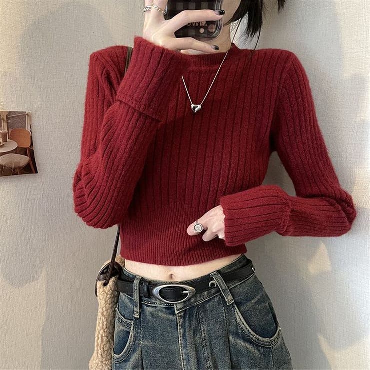 着回し力抜群 ショート丈ニットトップス | Alvia | 詳細画像11 