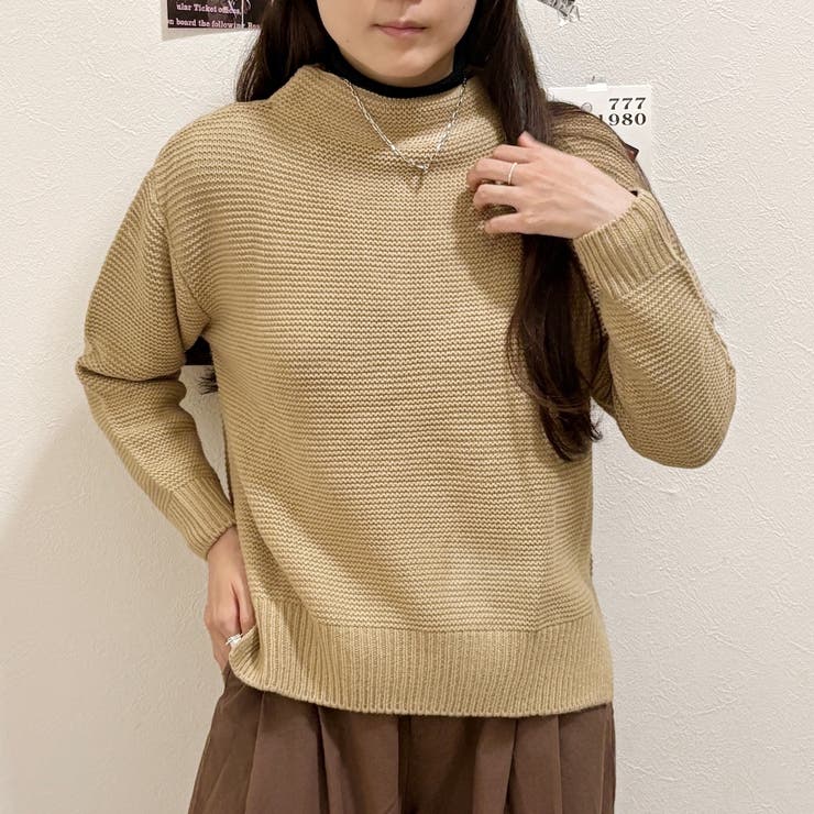 ベージュ | ニットプルオーバー | Alvia