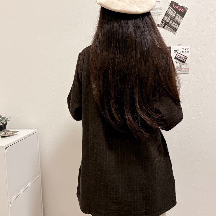ストライプ長袖トップス | Alvia | 詳細画像15 