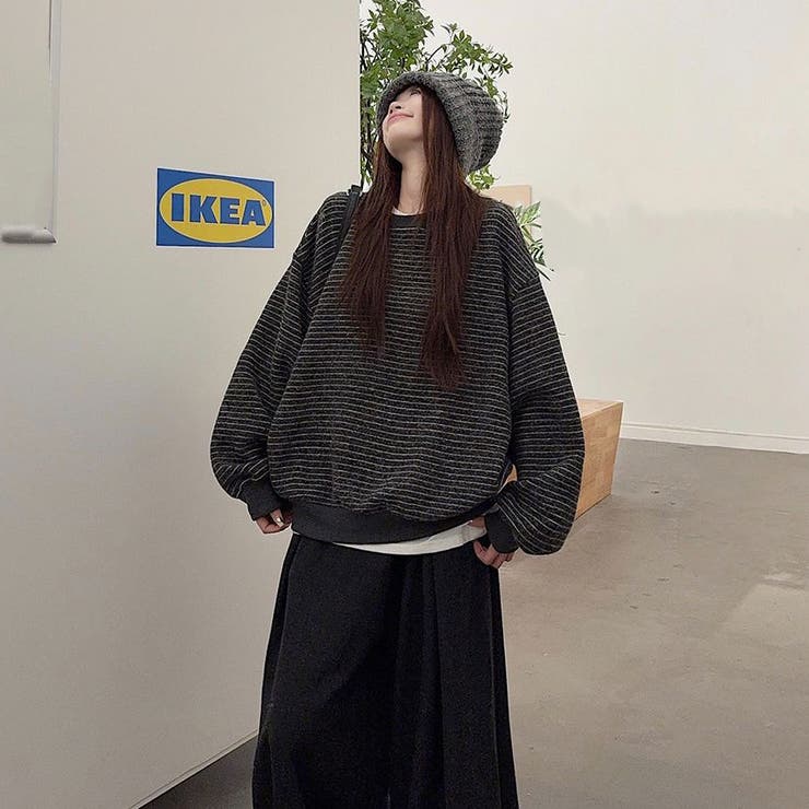 裏起毛ボーダートレーナー | Alvia | 詳細画像25 