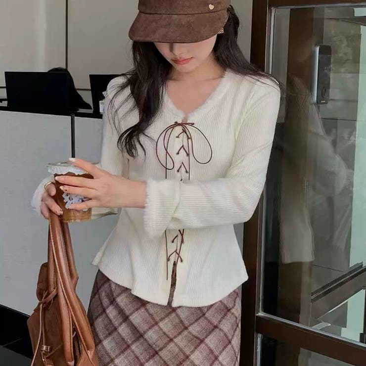 レースアップトップス | Alvia | 詳細画像4 