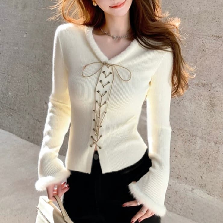 レースアップトップス | Alvia | 詳細画像6 