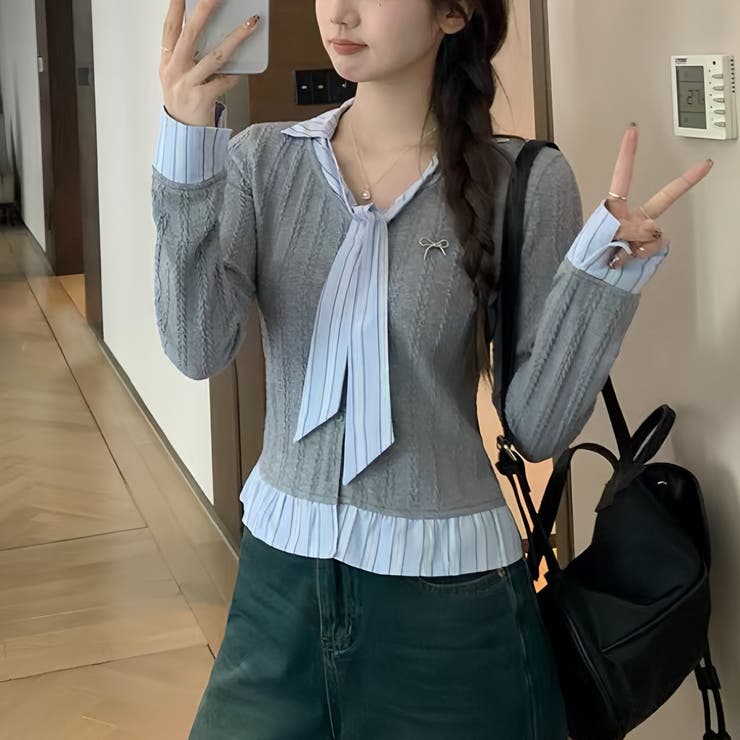 レイヤード風トップス | Alvia | 詳細画像3 