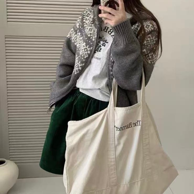 ノルディック柄フード付き ニット | Alvia | 詳細画像5 