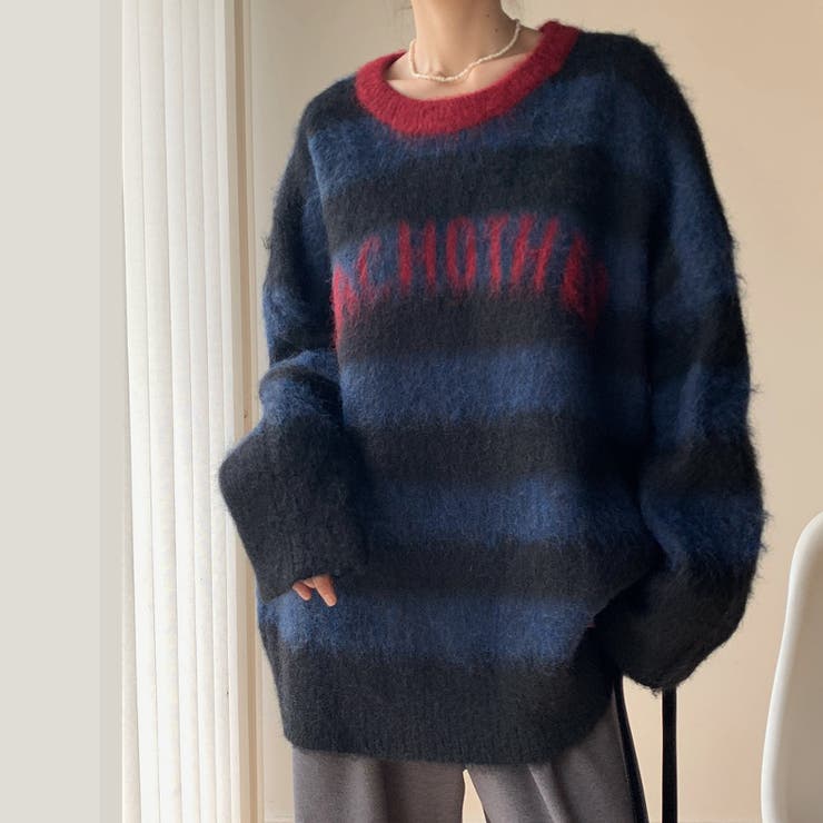 シャキーボーダーニットプルオーバー | Alvia | 詳細画像16 