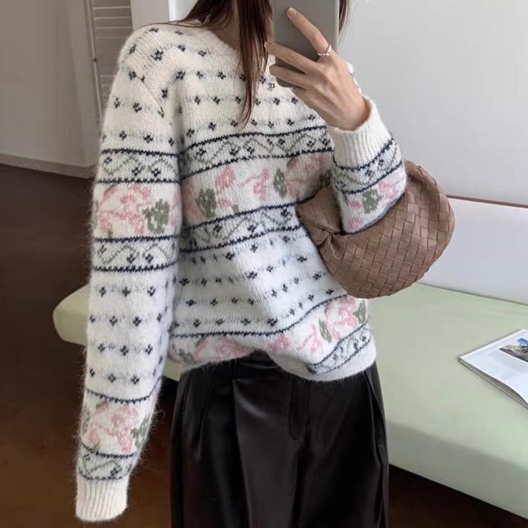 ノルディック柄 ニット | Alvia | 詳細画像11 