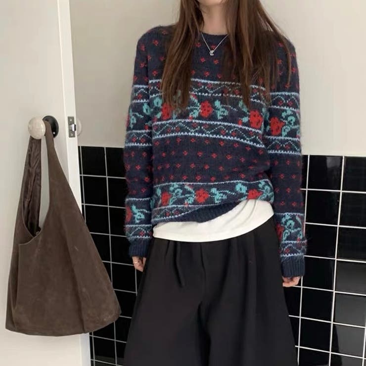 ノルディック柄 ニット | Alvia | 詳細画像12 