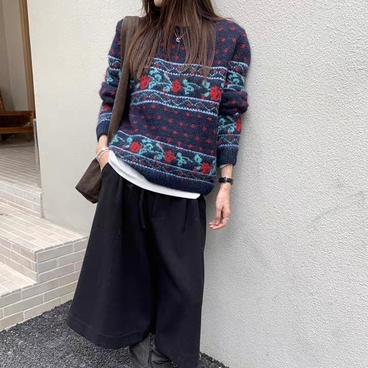 ノルディック柄 ニット | Alvia | 詳細画像13 