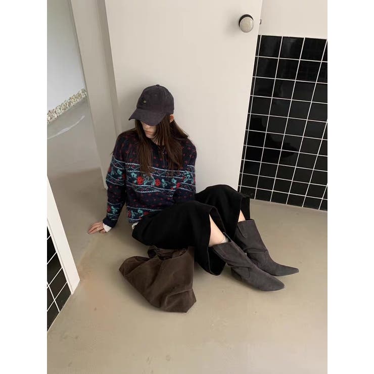 ノルディック柄 ニット | Alvia | 詳細画像15 