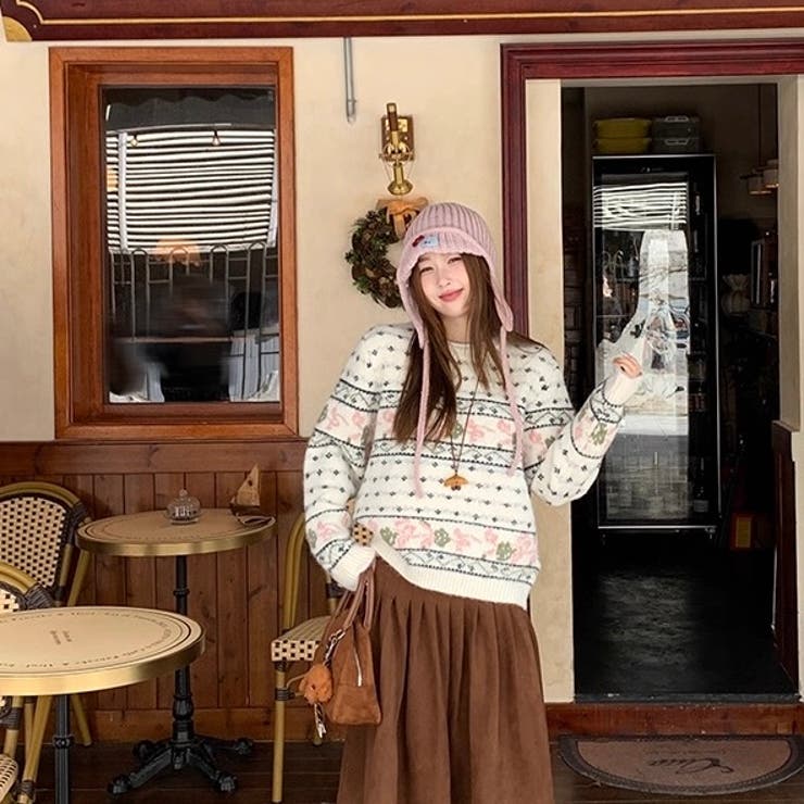 ノルディック柄 ニット | Alvia | 詳細画像16 