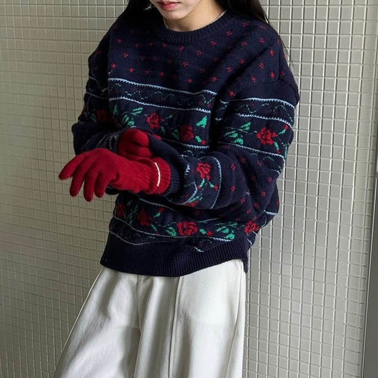 ノルディック柄 ニット | Alvia | 詳細画像3 