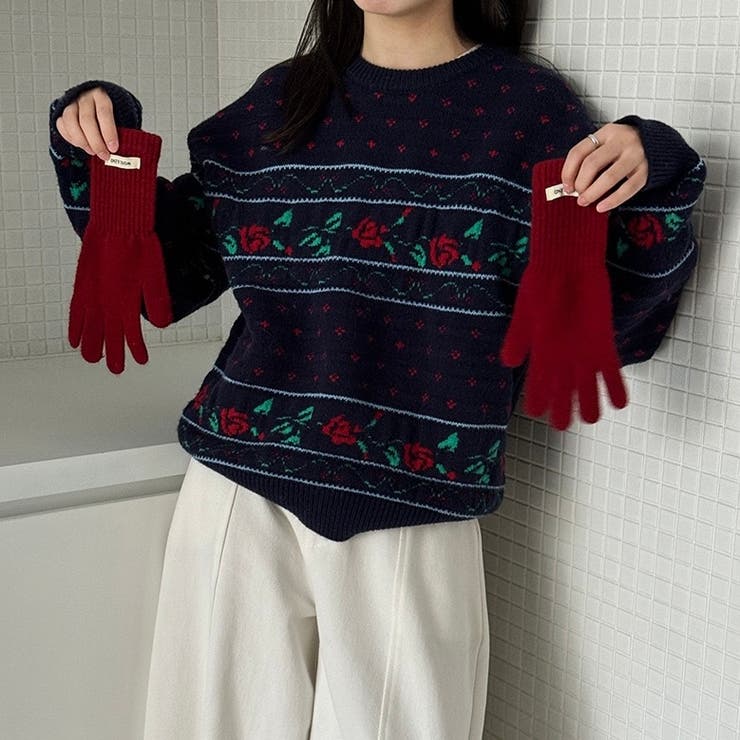 ノルディック柄 ニット | Alvia | 詳細画像4 