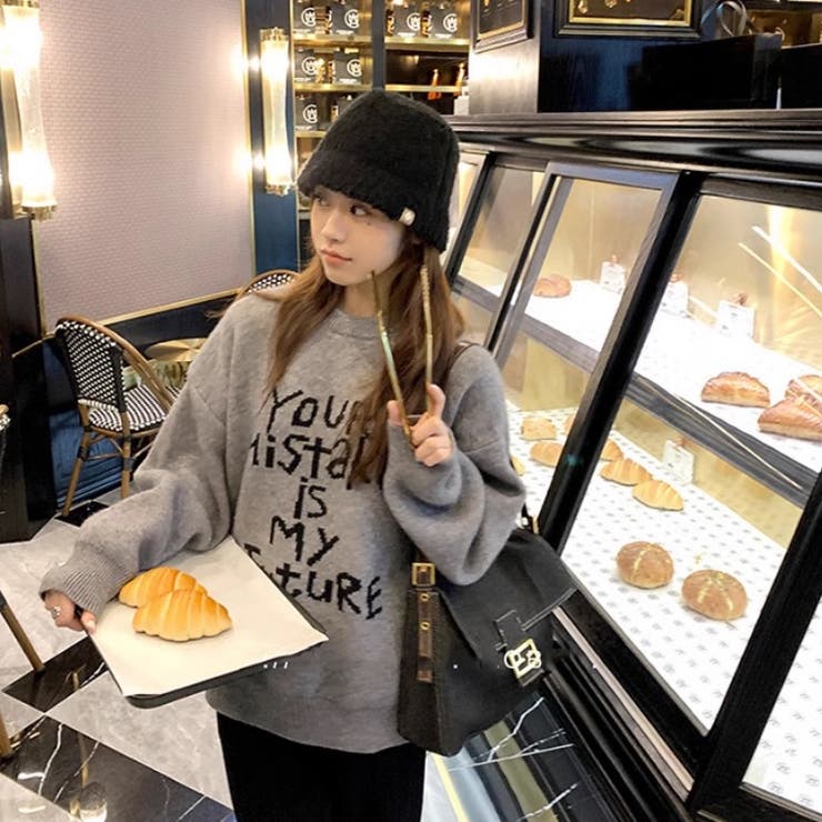 グレー | ニットプルオーバー | Alvia