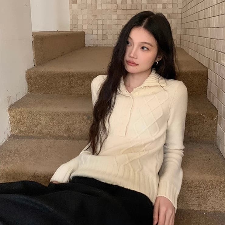 ニットプルオーバー オフィス 春 | Alvia | 詳細画像8 