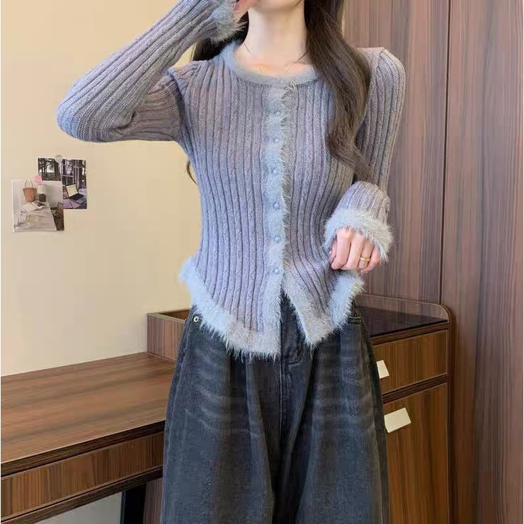 ニットカーディガン 春 韓国 | Alvia | 詳細画像13 