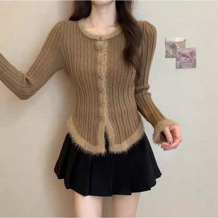 ニットカーディガン 春 韓国 | Alvia | 詳細画像15 