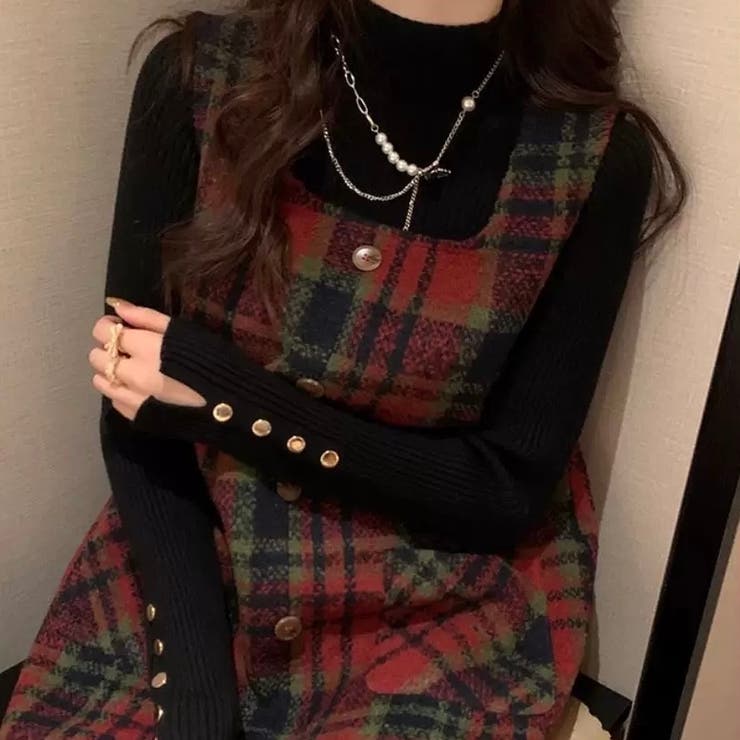 ハイネック袖ボタンニットトップス | Alvia | 詳細画像9 