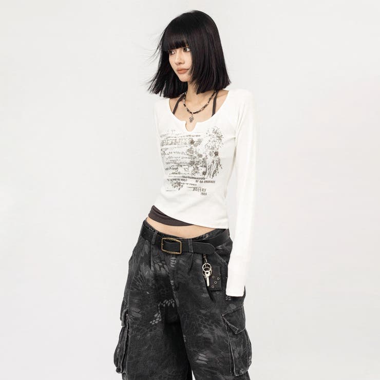 レイヤード風トップス オフィス サイズ | Alvia | 詳細画像8 