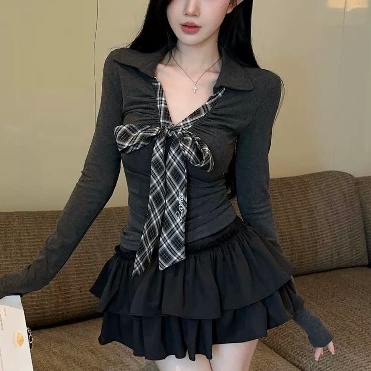 Vネックトップス オフィス セクシー | Alvia | 詳細画像7 