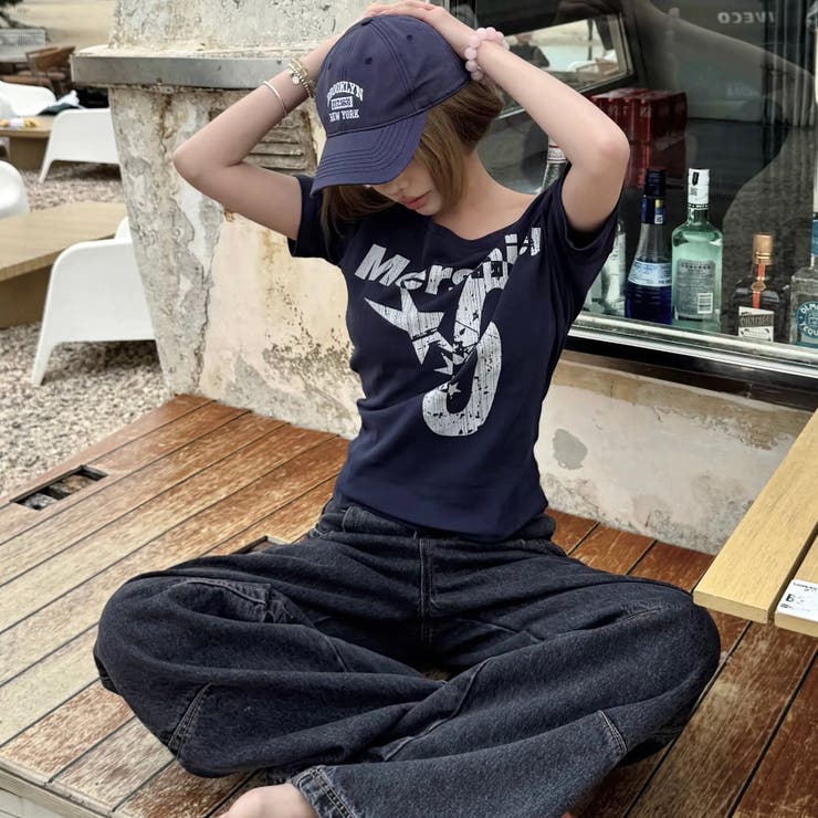 2WAY プリント半袖Tシャツ 半袖Tシャツ | Alvia | 詳細画像12 