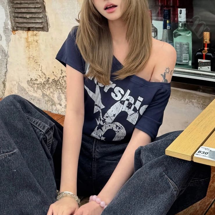 2WAY プリント半袖Tシャツ 半袖Tシャツ | Alvia | 詳細画像15 