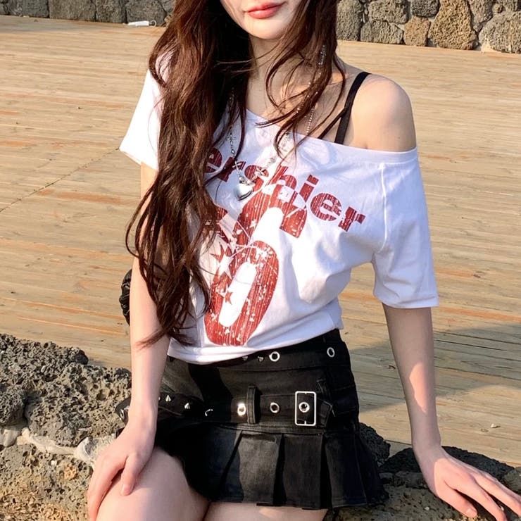 2WAY プリント半袖Tシャツ 半袖Tシャツ | Alvia | 詳細画像3 