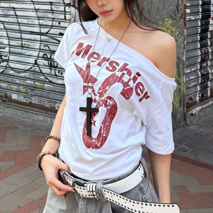 2WAY プリント半袖Tシャツ 半袖Tシャツ | Alvia | 詳細画像6 