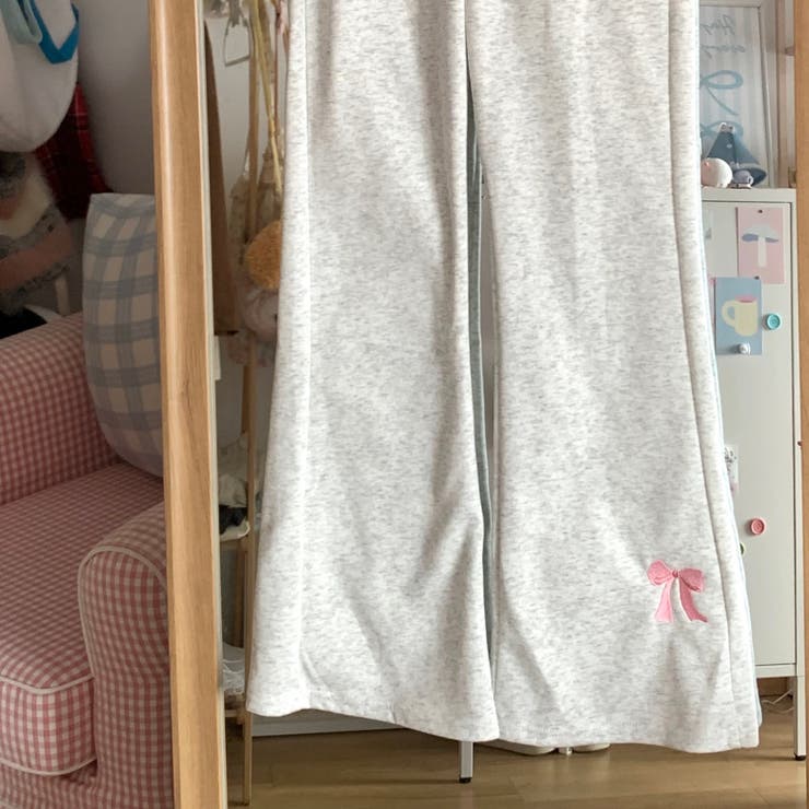 リボンフレアスウェットパンツ | Alvia | 詳細画像6 