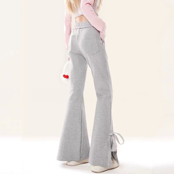 リボンスウェットパンツ | Alvia | 詳細画像3 