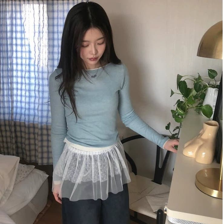チュールドットラップミニスカート | Alvia | 詳細画像5 