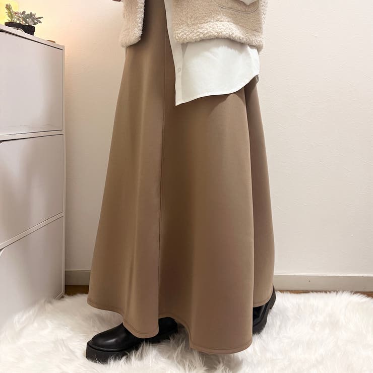 ベージュ | Aラインロングスカート | Alvia