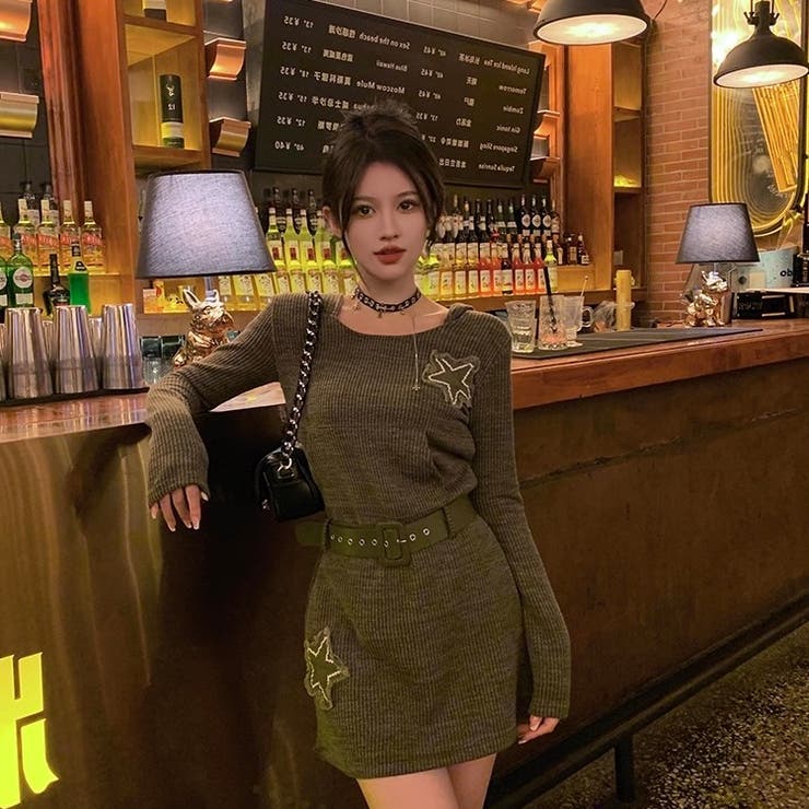 星刺繍フード付きワンピース | Alvia | 詳細画像12 