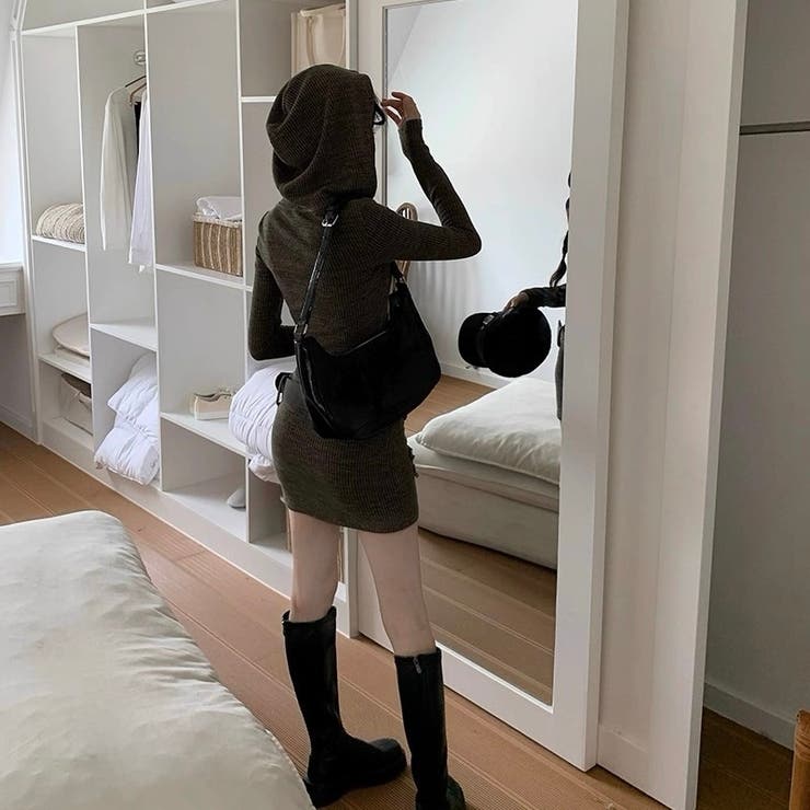 星刺繍フード付きワンピース | Alvia | 詳細画像9 