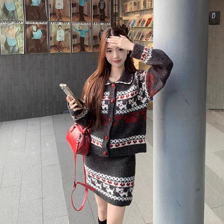 ２点セットニットカーディガン+スカート | Alvia | 詳細画像15 