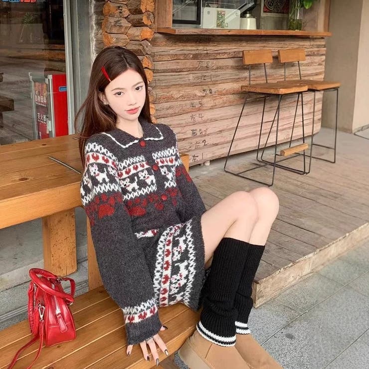 ２点セットニットカーディガン+スカート | Alvia | 詳細画像16 