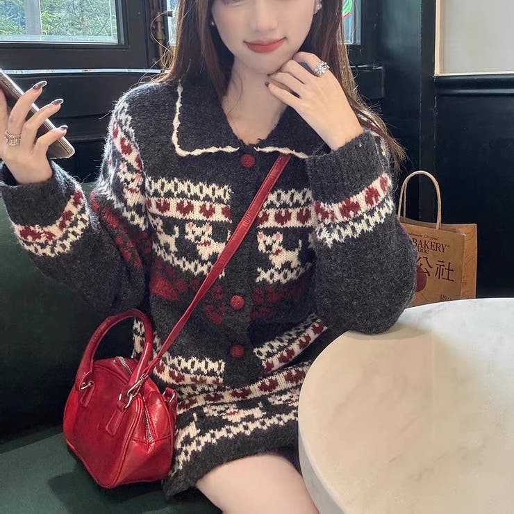 ２点セットニットカーディガン+スカート | Alvia | 詳細画像17 