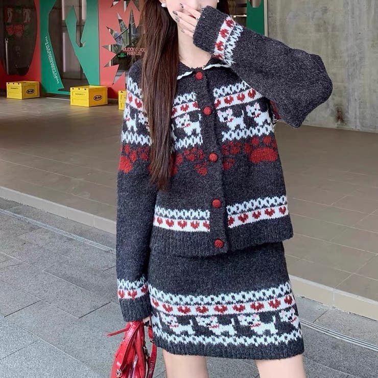 ２点セットニットカーディガン+スカート | Alvia | 詳細画像18 