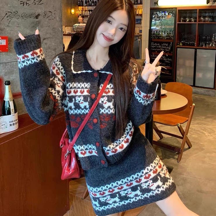 ２点セットニットカーディガン+スカート | Alvia | 詳細画像21 