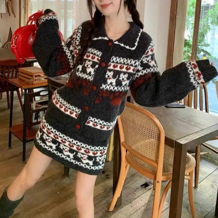 ２点セットニットカーディガン+スカート | Alvia | 詳細画像9 