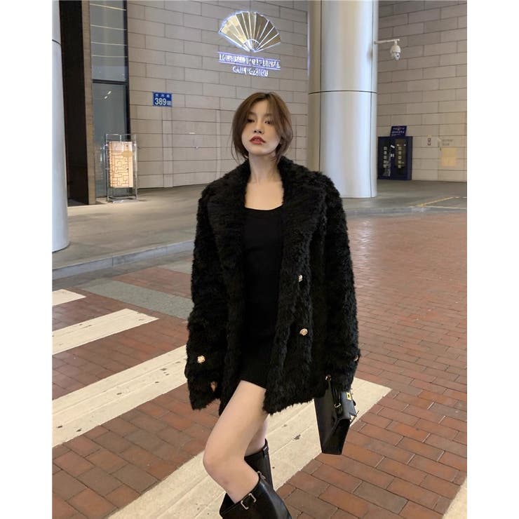 触れたくなるふわふわ感♡エコファーテーラードジャケット/コート | Alvia | 詳細画像11 