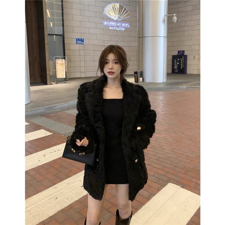 触れたくなるふわふわ感♡エコファーテーラードジャケット/コート | Alvia | 詳細画像13 