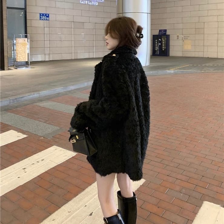 触れたくなるふわふわ感♡エコファーテーラードジャケット/コート | Alvia | 詳細画像14 