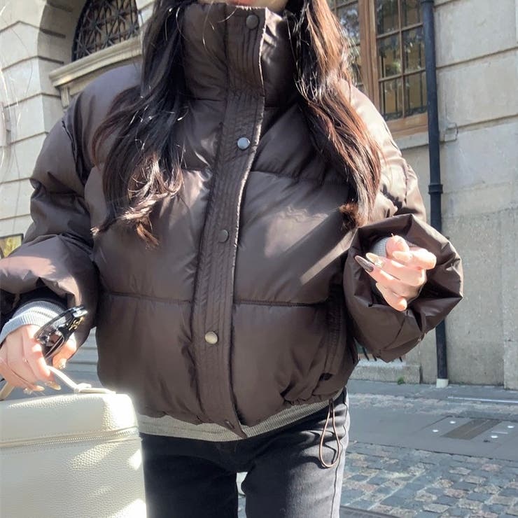 モカ | スタンド中綿ジャケット | Alvia